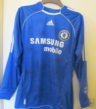 A Rare Team Signed Chelsea Shirt With