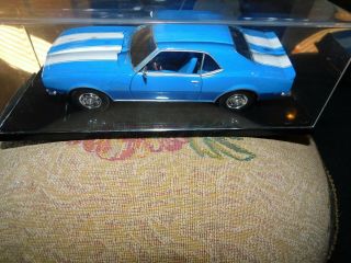 1968 Camaro Z/28 Diecast 1:24 Model Blue - Welly - 2448 Rare Blue Interior