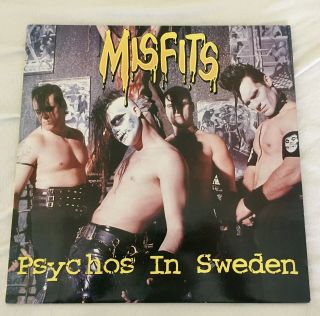 Misfits - Psychos In Sweden Rare Live Lp Yellow Vinyl