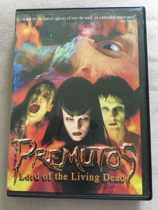Premutos Lord Of The Living Dead Dvd Rare Oop Gore Horror Region 1
