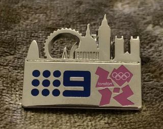 Very Rare London 2012 Olympics Pin Badge Australia Channel 9 Tv Media Broadcast