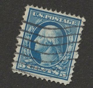 Rare Us Scott 361 Bluish Paper 5¢ - Blue 1909 Issue Cv 5700 $,  Perf.  12