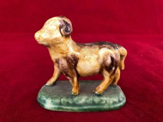 Good Antique Early Staffordshire Pottery Figure Of A Ram.