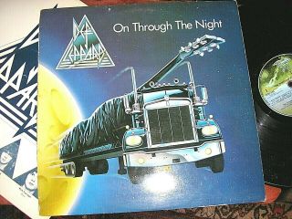 Def Leppard - On Through The Night,  Rare Orig 1980 Uk Debut Lp / Inner