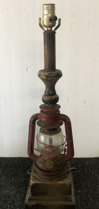 Vintage / Antique Electric Lantern Table Lamp.  Ranch Craft.  Collectible.