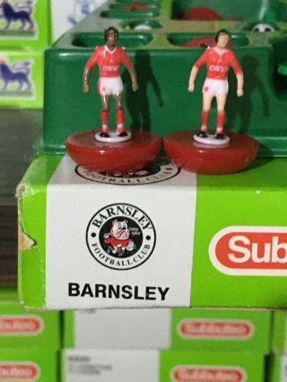 Subbuteo Team - Premier League Barnsley Ref 63338.  Very Rare Team