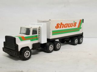 Nylint Shaws Supermarket Semi Tractor Trailer Truck Pressed Steel / Plastic Rare