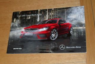 Mercedes C63 Amg Coupe Black Series Brochure 2011 - Very Rare English Edition