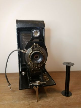 1910 Antique Kodak Eastman Pocket Camera - No.  A - 122 3 - A Folding Autographic