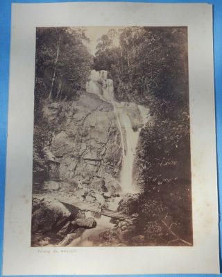 Antique Photograph - Malaysia Penang " The Waterfall "