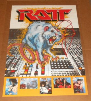 Ratt 1984 Poster 34.  5x23 (mixer) Rare