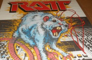 Ratt 1984 Poster 34.  5x23 (mixer) RARE 2