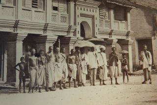 Antique Photograph - Malaysia PENANG Buildings & People 2