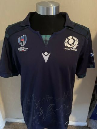 Signed Scotland Rugby World Cup 2019 Shirt Rare L@@k