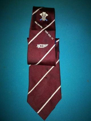 Wales V Zealand Tour 1972 - 73 Rugby Union Tie (rare)