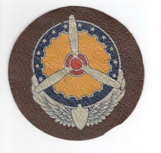 5 " Rare 3 Prop Ww 2 Us Army Air Forceservice Command Leather Patch Inv L108a