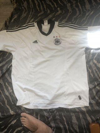 Rare Vintage Germany National Team Home Football Shirt Xl Man Adidas