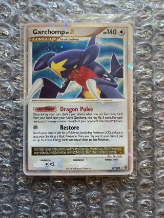 Garchomp Lv.  X Majestic Dawn Ultra Rare Pokemon Card 97/100