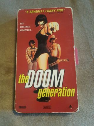 The Doom Generation Vhs Gregg Araki Unrated Rose Mcgowan,  James Duval Rare