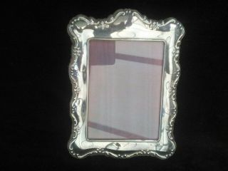 Photo Frame,  Carrs Of Sheffield Silver Plate,  Velvet - Backed,  14cm X 10cm