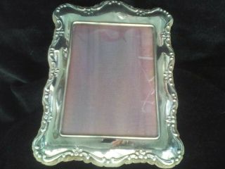 Photo frame,  Carrs of Sheffield silver plate,  velvet - backed,  14cm x 10cm 2