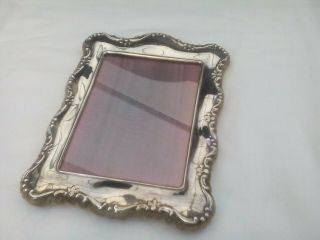 Photo frame,  Carrs of Sheffield silver plate,  velvet - backed,  14cm x 10cm 3