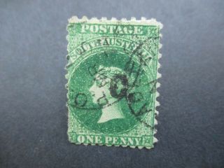 South Australia Stamps: 1d Green Overprint C - Rare (i307)