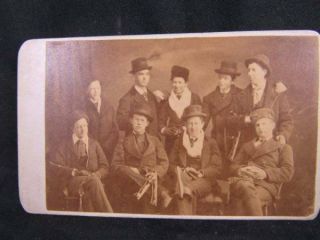 Very Rare Early Photo Of Hockey Team? Ingersoll,  Ontario Signed - 1890?