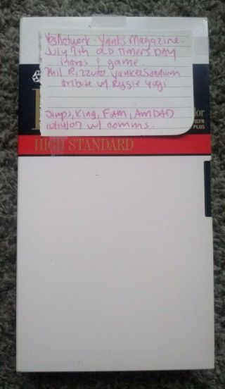 Vhs Tape Simpsons Family Guy American Dad Tv Cartoon Commercials Ny Yankees Rare