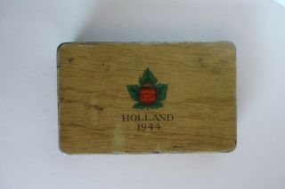 Rare Vintage World War 2 Canadian War Services Holland 1944 Metal Box
