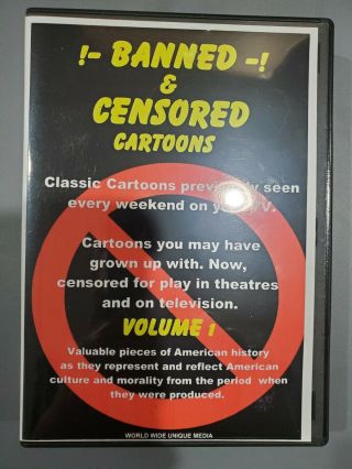 Banned Censured Cartoons - Rare - Oop - Volume 1