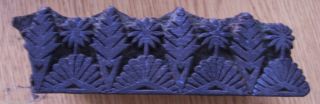 Antique Wooden Printing Block Hand Carved Textiles Paper SURFACE DESIGN Vintage 2