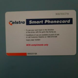 1999 Rare Telstra $2 Smart PHONECARD - from Cards Australia (Complimentary) 2
