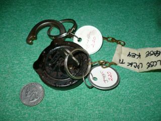 Yale & Towne Antique Padlock With Key