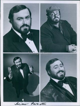 1982 Opera Singer On Special Luciano Pavarotti With Friends Tv Photo 7x9