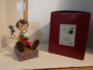 Disney Jim Shore Pinocchio Jiminy " Give A Little Whistle " Retired Rare 4043647