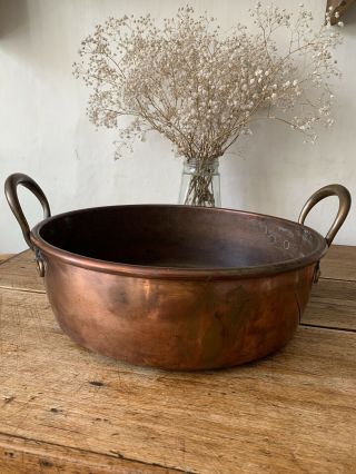 Antique Large Copper Jam Pan