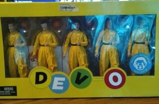 Neca Devo Action Figure 5 - Pack With Autographed Mini - Poster (2005) Rare
