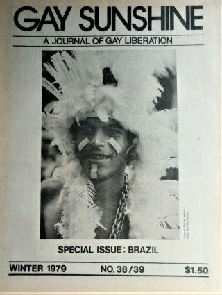 Gay Sunshine 1977 Vintage Lgbtq Newspaper Oop Extremely Rare Homosexual Queer