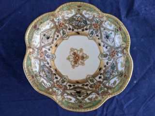 Good Antique Noritake Porcelain Hand Painted Bowl.  C1900.