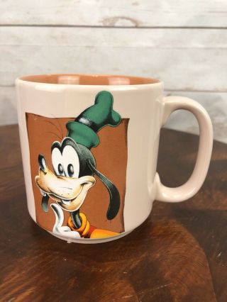 Vintage Disney Goofy Drinking Coffee Cup Mug Tea Retired Rare