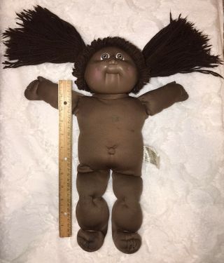Vintage African American Black Cabbage Patch Doll Coleco Cpk Girl 1982
