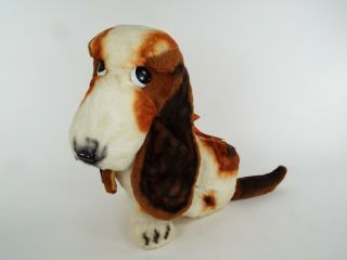 Vintage Lamar Basset Hound Plush Puppy Dog Stuffed Animal With Tags