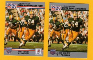 1990 Pro Set Buick Jerry Kramer Green Bay Packers Rare Bowl Card