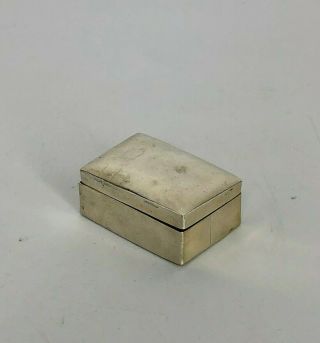 Vintage Sterling Silver.  925 - Pill Trinket Snuff Box - 6 Grams