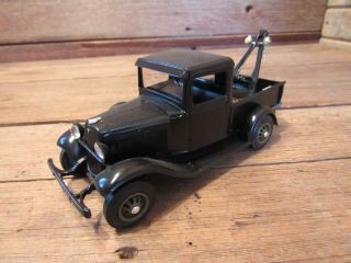 Vintage Rare Custom Ford Wrecker Truck Built Plastic Model Kit - Junkyard