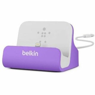 Rare Purple Belkin Mixit Chargesync Dock For Iphone 5,  6,  7,  8,  X,  Xs,  Xr