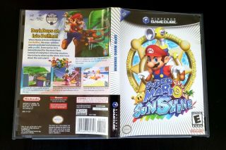 Mario Sunshine (Nintendo GameCube) 100 COMPLETE CIB Black Label NM RARE 2