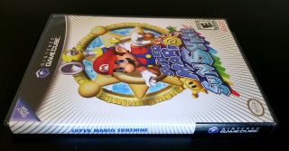 Mario Sunshine (Nintendo GameCube) 100 COMPLETE CIB Black Label NM RARE 3