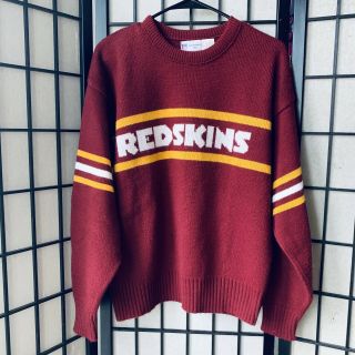 Rare Vtg 80s Washington Redskins Wool Blend Knit Sweater Nfl Football M Usa